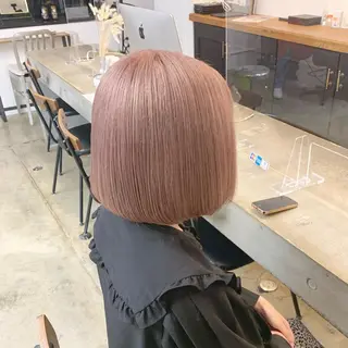 ショート カラー ヘアアレンジ 🎀暖色カラー🎀 ♡yurika♡のヘアスタイル