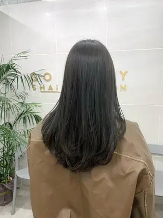 セミロング カラー 本格ヘッドスパ🌿 ×ヘア 佐藤のヘアスタイル