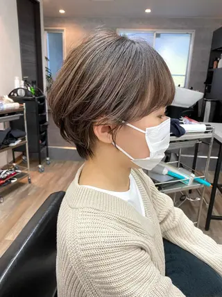 ショート カラー 🗻飯田誠也🗻 カットカラー得意のヘアスタイル