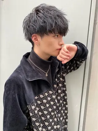 ショート カラー パーマ 【メンズ特化】 笹目純のヘアスタイル