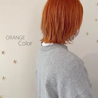 ミディアム カラー 市川 千夏のヘアスタイル