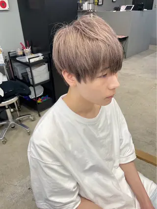 ショート カラー メンズ メンズ専門サロン wokeのヘアスタイル