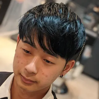 セミロング カラー 💈山本 卓士💈のヘアスタイル