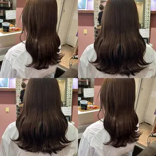 ロング カラー 髪質改善･縮毛矯正 特化･ユウシンのヘアスタイル