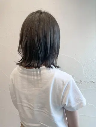 ミディアム カラー 王子田 隼のヘアスタイル