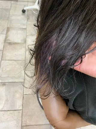 セミロング カラー . mioのヘアスタイル