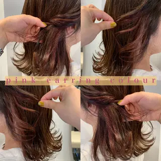 セミロング カラー . AYUKAのヘアスタイル