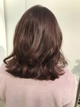 ミディアム カラー 寺山 佳貴のヘアスタイル