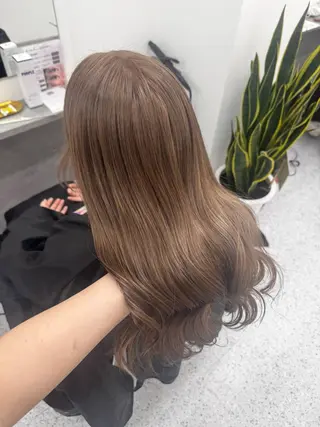 カラー 韓国レイヤー艶カラー ブリーチ otohaのヘアスタイル