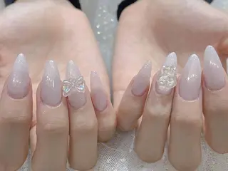ネイル na🎀🎀na ちゅるちゅるのネイルデザイン