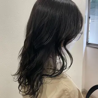 ミディアム カラー 韓国𝐻𝑎𝑖𝑟 🇰🇷🖤ハラのヘアスタイル