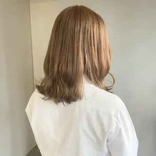 ミディアム ♡透明感/艶カラー/ M a I ♡のヘアスタイル