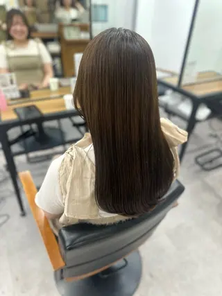 ロング カラー パーマ ヘアアレンジ メンズ キッズ 骨格レイヤーカット 🌿美髪縮毛矯正のヘアスタイル