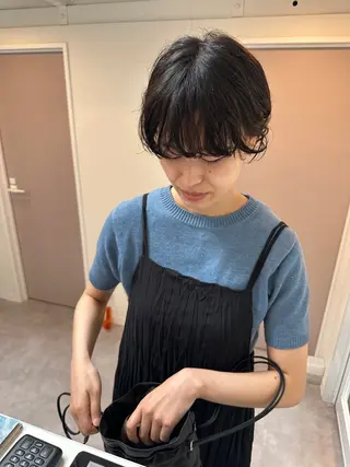 ショート パーマ kyon.hair 韓国カットカラーのヘアスタイル