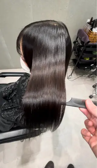 セミロング 髪質改善ヘアケア 艶髪特化/上田のヘアスタイル