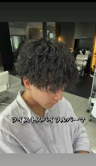 ショート パーマ メンズ 【パーマ特化美容師】 🔥Yoshiyaのヘアスタイル