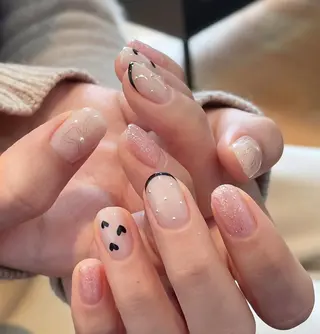 ネイル By moonネイル 🌷ワンホン/韓国風のネイルデザイン