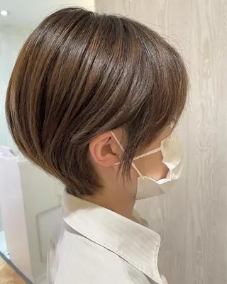 ショート カラー 河合秀明/ショート /ボブ/レイヤーのヘアスタイル