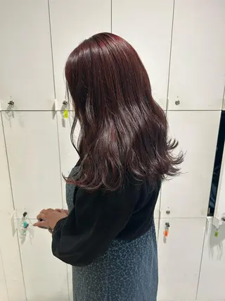 セミロング カラー 透明感カラー🫧 nanohaのヘアスタイル