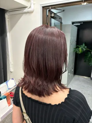 ミディアム 稲川 弥生のヘアスタイル