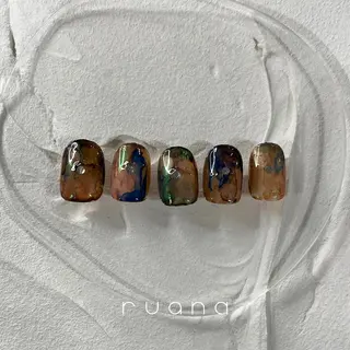 ネイル ニュアンスネイル🧡 rionaのネイルデザイン