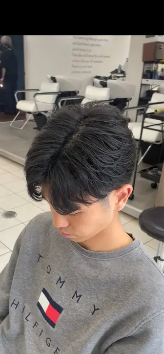 メンズ 成瀬スパイラル パーマ清水大隼のヘアスタイル