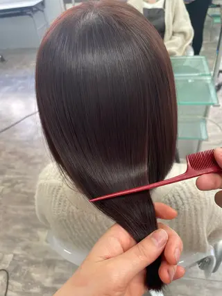 ミディアム パーマ 足立 悠輔のヘアスタイル