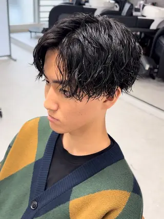 ショート パーマ メンズ メンズ似合わせ🪞 副店長 kotoriのヘアスタイル