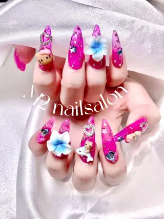 ネイル 長さだし専門店 M2　rikaのネイルデザイン