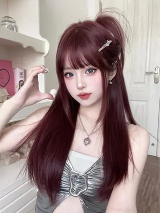 ロング カラー 🎀暖色/ラベンダー /paru🤍のヘアスタイル