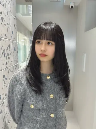 ロング カラー 矢野 晃平のヘアスタイル