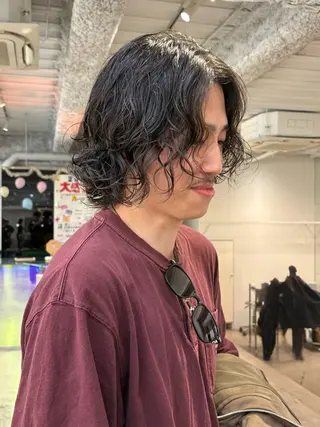 パーマ メンズ ANY/メンズ特化/ シバヤ ユウキのヘアスタイル