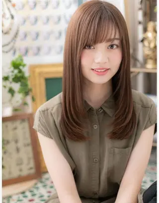 セミロング 中野 雄介のヘアスタイル
