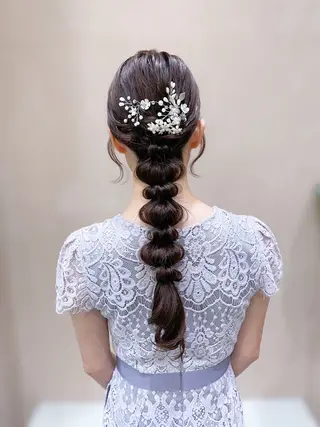 ロング ヘアアレンジ HINA🎀韓国ヘア エクステ/小顔カットのヘアスタイル