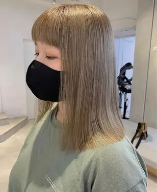 ミディアム レイヤーカット カノン🩷のヘアスタイル