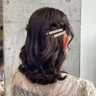 ミディアム ヘアアレンジ ヘアアレンジ/柔らか 艶カラー/AKARIのヘアスタイル