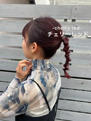 ミディアム カラー ヘアアレンジ .5 by soleil 小松店のヘアスタイル