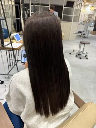 ロング カラー ブリーチなしwカラー /艶カラー/oukaのヘアスタイル