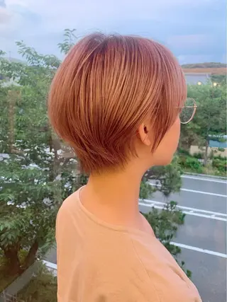 ショート ナガス カズアキのヘアスタイル