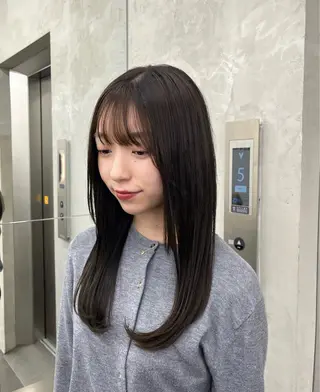 カラー 縮毛矯正/くすみカラ ーayukaのヘアスタイル