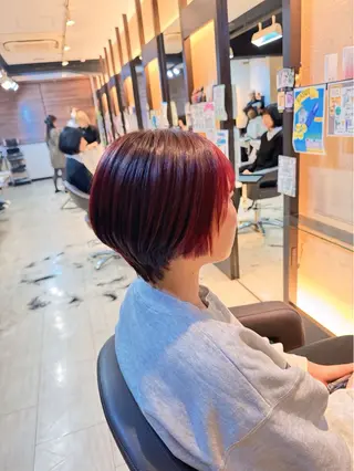 ショート 韓国艶髪/透明感 カラー/ひなののヘアスタイル