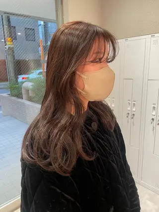 セミロング MAYU /ナチュラルヘア🌷のヘアスタイル