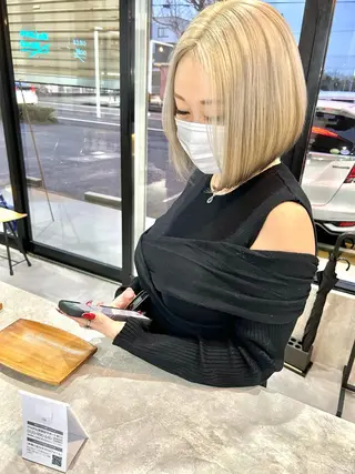 ミディアム カラー 一ノ瀬 暁のヘアスタイル