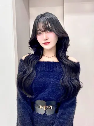 ロング カラー 韓国ヘア🩶리나🤍 りぴのヘアスタイル