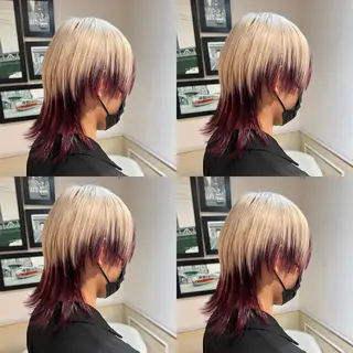 カラー メンズ レイヤー×艶髪特化 マネージャー安藤光司のヘアスタイル