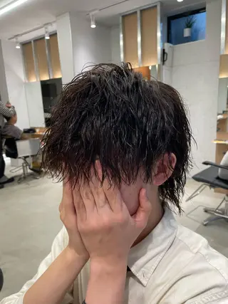 ショート パーマ メンズ 髪質改善/茅ヶ崎 マツモト リョウのヘアスタイル