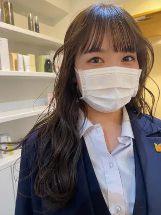 ミディアム カラー 砂原 ひよりのヘアスタイル