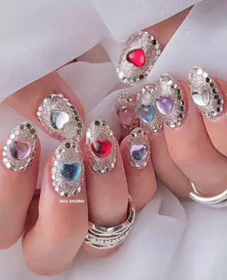 ネイル 3dパーツ/流行り 👧shushu❤️のネイルデザイン