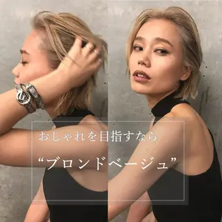 ミディアム カラー “ミニモ最高評価獲得 “代表"Kohei"のヘアスタイル
