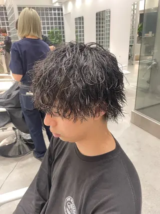 パーマ メンズ 無料ショートモデル 募集中❗️秋山ひらいのヘアスタイル